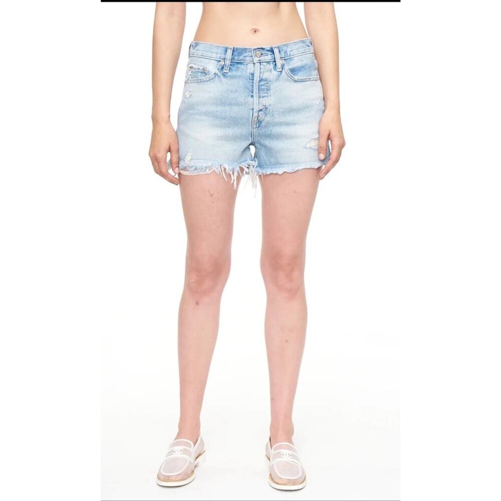 Pistola Nova High Rise Cut Off‎ Short in Aloe Vintage Denim Wash Size 32